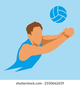ilustração de evento de vôlei bom para banner e evento esportivo