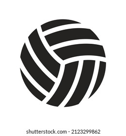 illustration of volleyball, sport. solid icon glyph