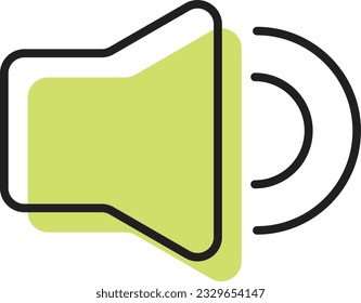 ilustración del volumen con sombra verde