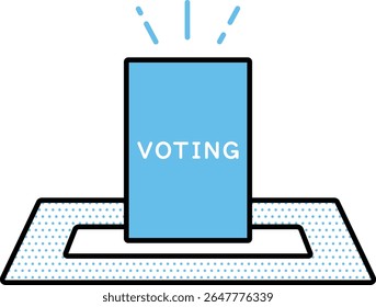 Ilustración de votación y elección