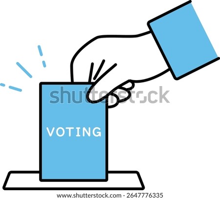 Illustration of voting and election