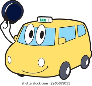 Illustration of a wagon type taxi