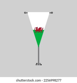 Illustration of Wales flag Template