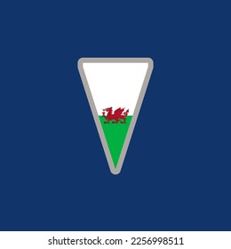 Illustration of Wales flag Template