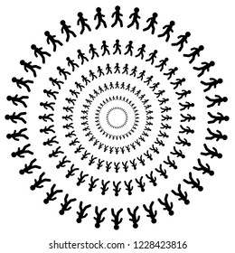 Illustration of walkers