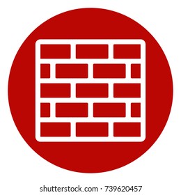 Illustration of wall circle icon concept