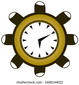 illustration of a wall clock