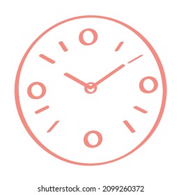Ilustración de un reloj de pared para todos los fines