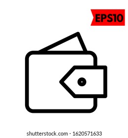 illustration of wallet flat icon