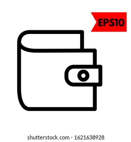 illustration of wallet flat icon