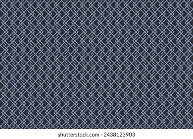 Illustration wallpaper, Abstract Geometric Style. Repeating Sample blue line on black background.