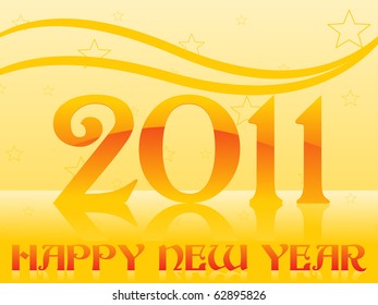 illustration of wallpaper for new year 2011