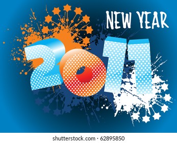 illustration of wallpaper for new year 2011