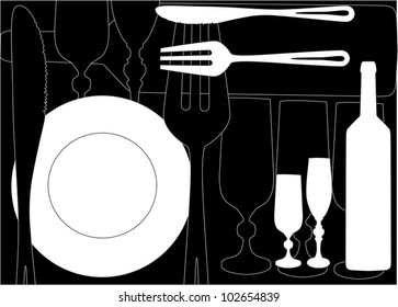 ilustração com artigo sobre fundo preto
