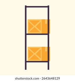 Illustration of an Warehouse Box
