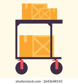 Illustration einer Lagerbox