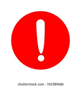 illustration of warning flat design icon isolated,vector