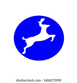 illustration of  warning sign for deer 