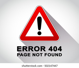 Illustration of warning sign for error message