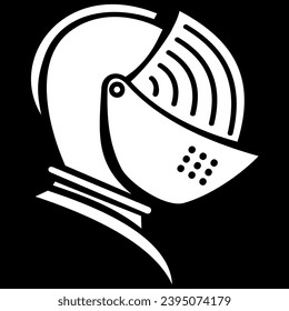 illustration of a warrior helmet