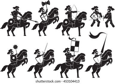 illustration of warrior knight