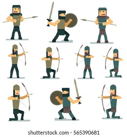 illustration of warriors