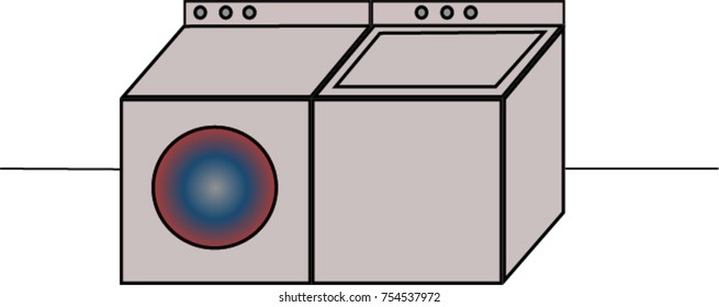 Illustration of Washer Drier