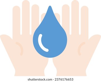 It's an illustration of washing hands
