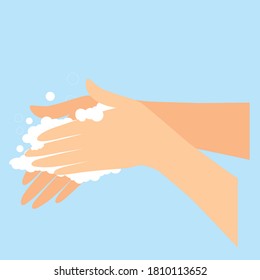 illustration of washing hands, in times like this maintaining cleanliness is very important