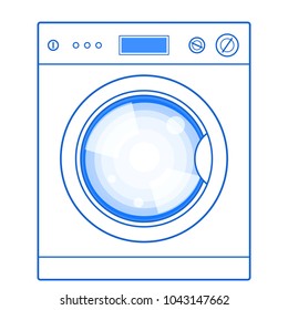 Illustration of the washing machine