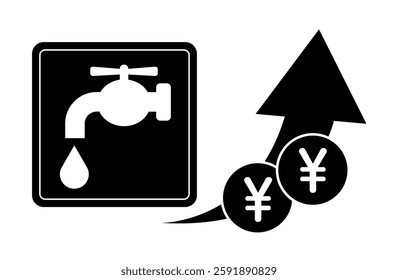 Illustration of water bill increase
