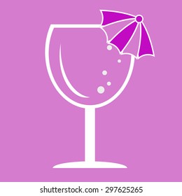 Illustration of water bocal, vector.