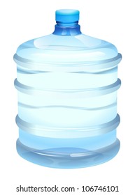 illustration of a water bottle on a white background