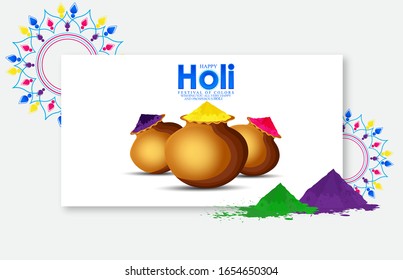 illustration of water color for Happy Holi Background