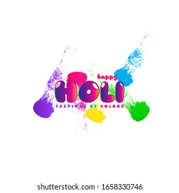 illustration of water color for Happy Holi Background