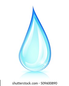 Illustration of water drop concept abstract design