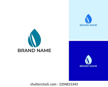 ILLUSTRATION WASSERTROPFEN EINFACHER LOGO-SYMBOL-DESIGN-VEKTOR