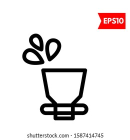 illustration of water flat icon