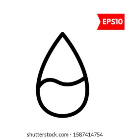 illustration of water flat icon