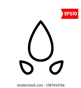 illustration of water flat icon
