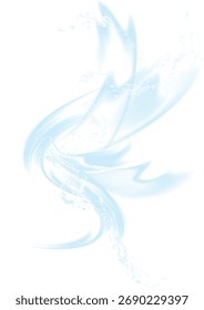 Ilustración del flujo de agua y salpicaduras