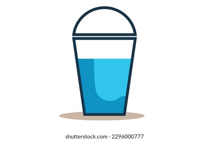 Illustration of water glass icon