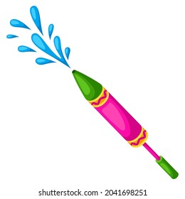 Illustration Of Water Gun. Image For Happy Holi.