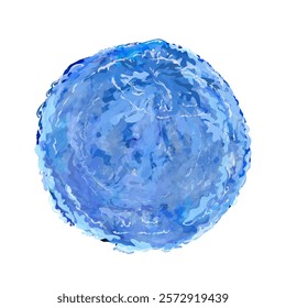 illustration of water icon clumping into a ball without background