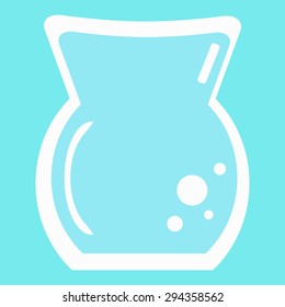Illustration of water jug, vector.