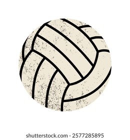 Illustration of a water polo ball. Vector element.