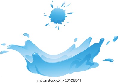 Illustration of Water Splash