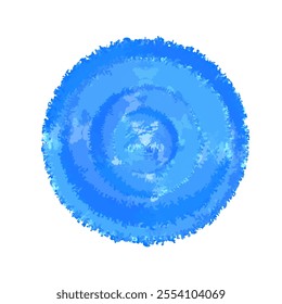 illustration of a water splash icon forming a circle without a background
