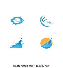 Illustration of Water Splash logo vector template