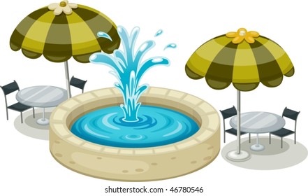 illustration of water splash on a white background